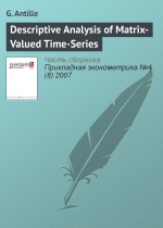 Descriptive Analysis of Matrix-Valued Time-Series Antille Gerard