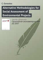 Alternative Methodologies for Social Assessment of Environmental Projects Gonzalez Cristian